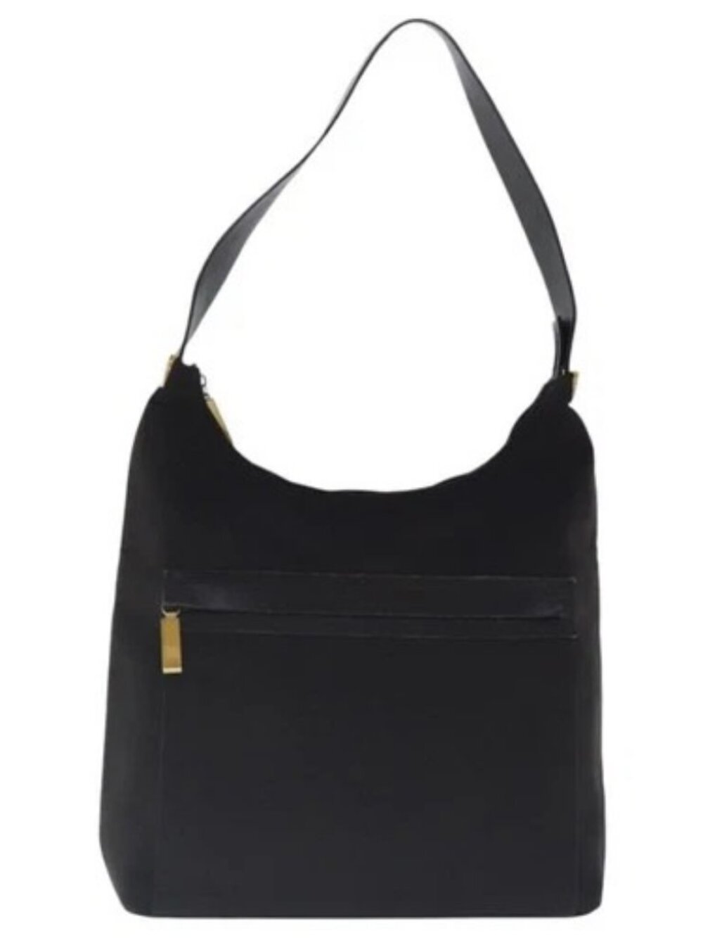Salvatore Ferragamo Shoulder Bag Canvas Brown Gold Auth bs19110